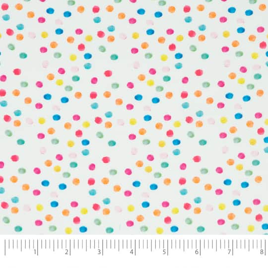SINGER Rainbow Day Dot Cotton Fabric